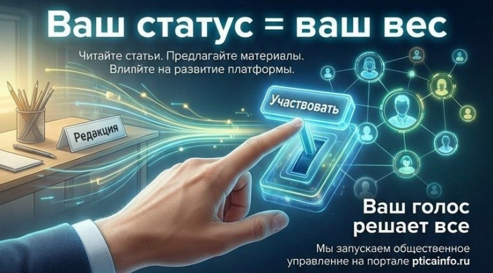 Ваш голос — это ваш вклад. Народное управление Порталом Промышленного птицеводства