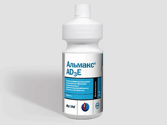 Альмакс AD3E — витаминная кормовая добавка для животных и птицы